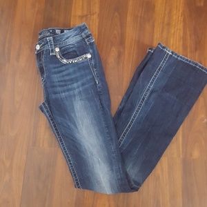 Miss Me Dark Wash Mid-Rise Bootcut Jeans Size 27